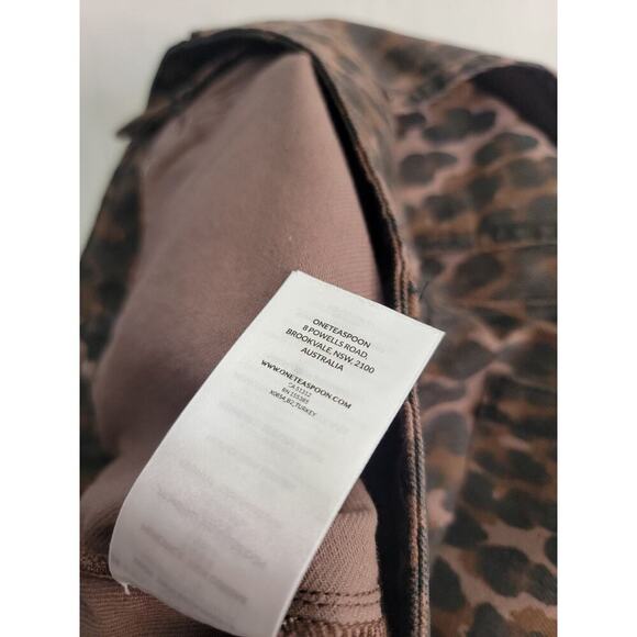 Free People One Teaspoon Printed Sinners Jeans Sz 26 Harem Barrel Leopard Print - Picture 11 of 15